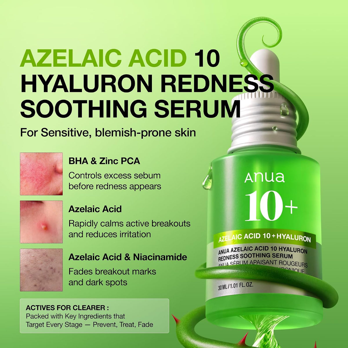 Azelaic Acid 10 Hyaluron Redness Soothing Serum